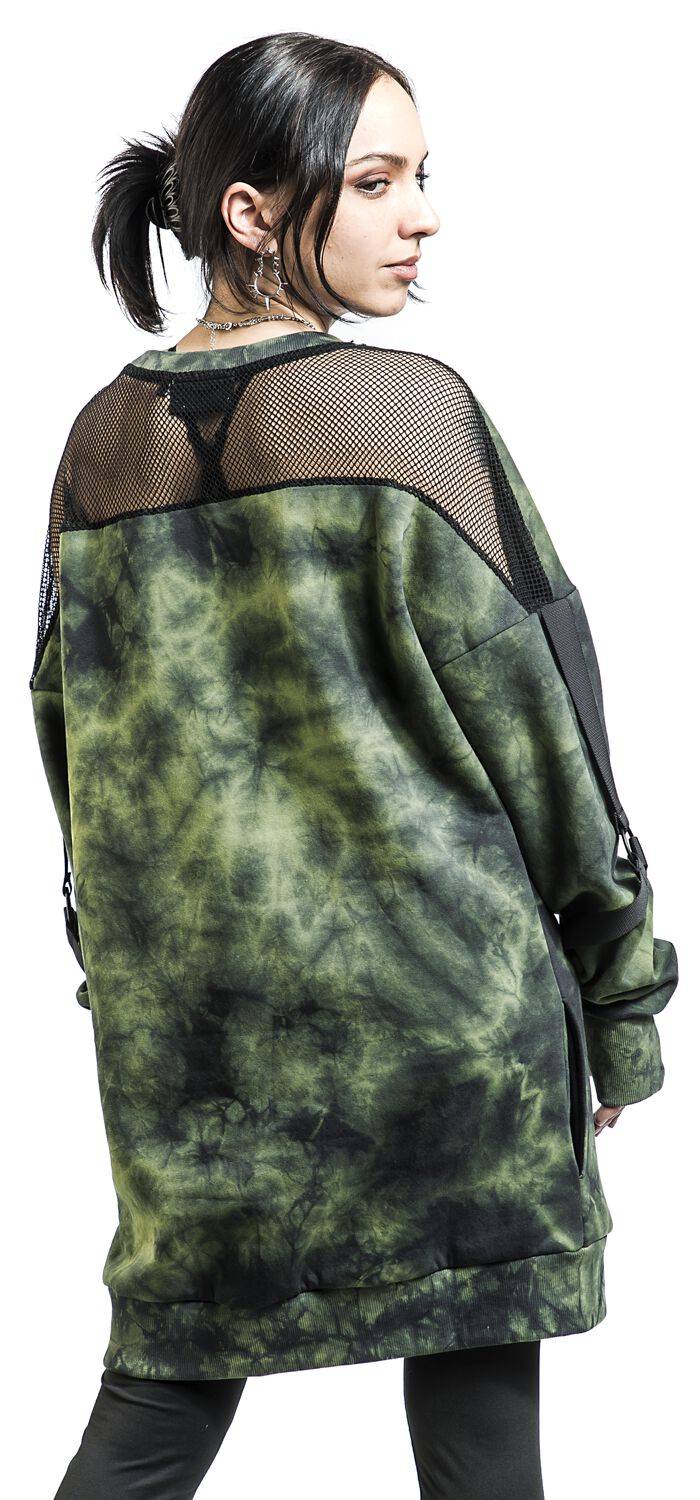 EMP "Kami Jumper" Sweatshirt schwarz/grün von Poizen Industries Neuheiten