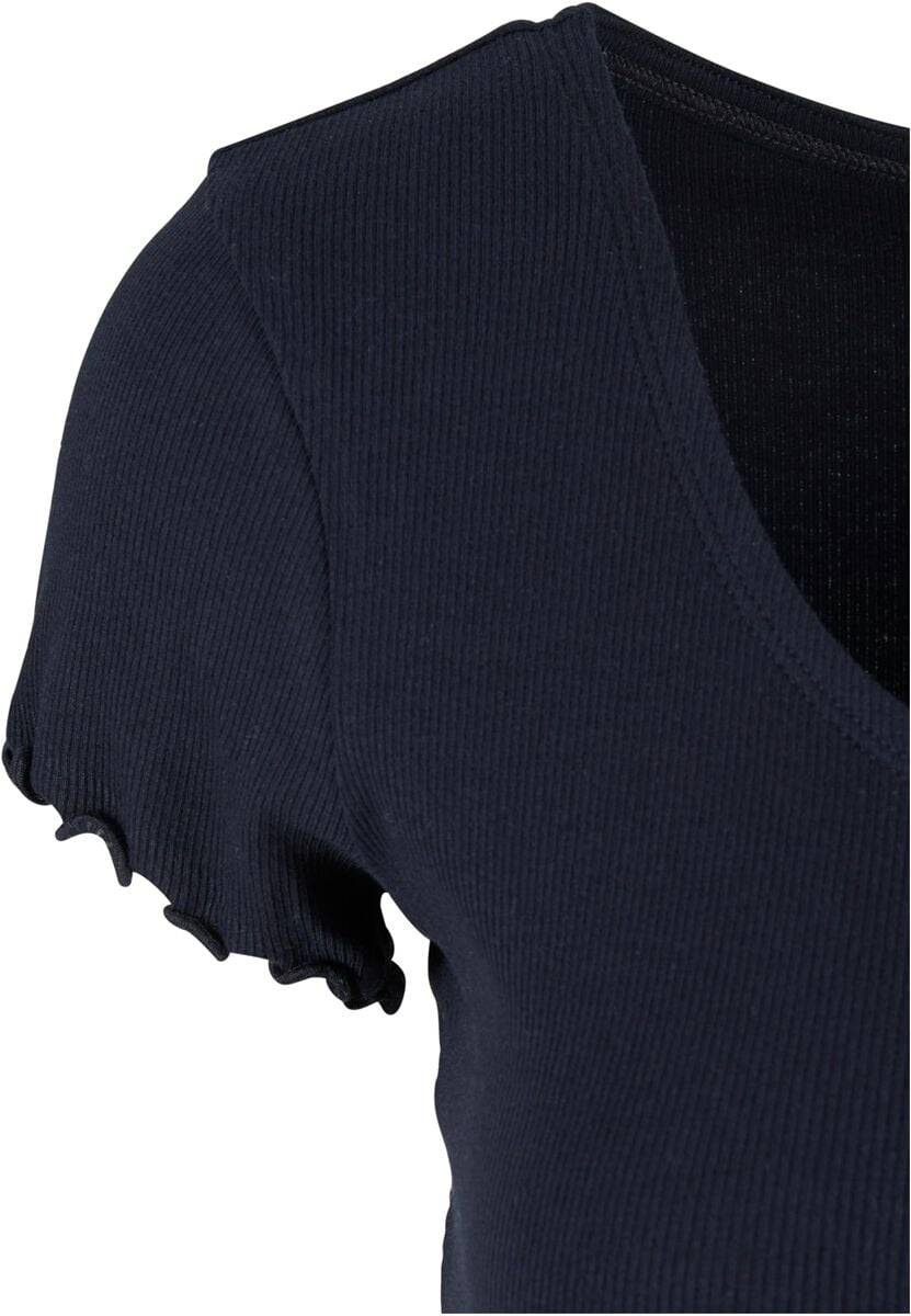 EMP "Ladies Rib Babylock Tee" T-Shirt schwarz von Urban Classics Saisonale Angebote