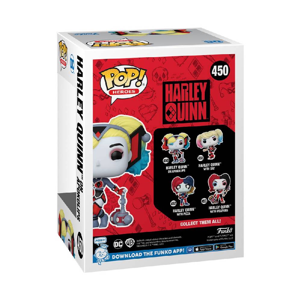 EMP "Harley on Apokolips Vinyl Figur 450" Funko Pop! von Harley Quinn Kostenlose Rückgabe