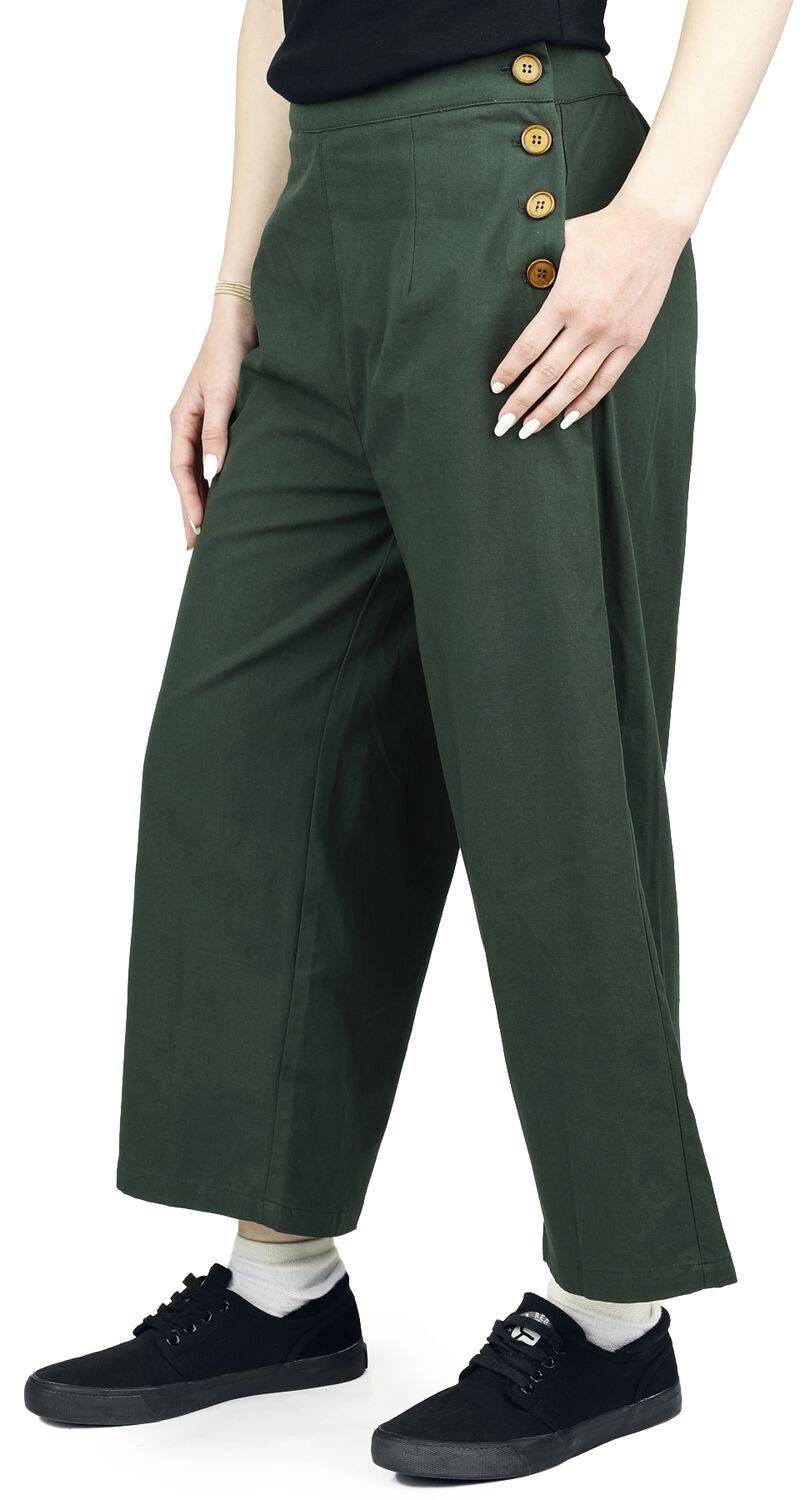 EMP "Pretty Perfect Trousers" Stoffhose grün von Banned Retro Bis zu 60% Rabatt
