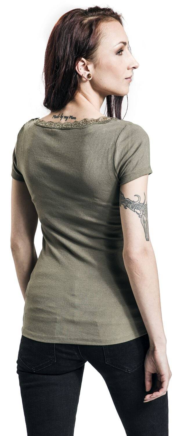EMP "Mariella" T-Shirt khaki von Hailys Nur für heute