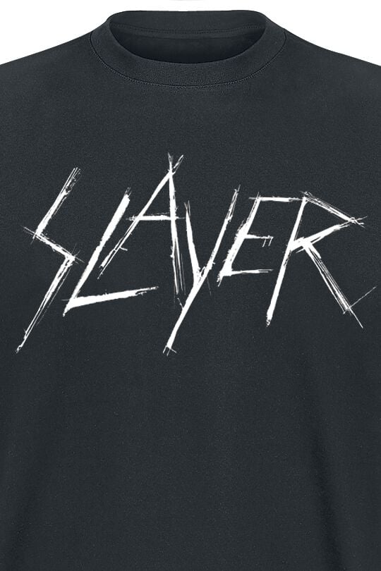 EMP "Scratchy Logo" T-Shirt schwarz von Slayer 50% Rabatt mit kostenlosem Versand