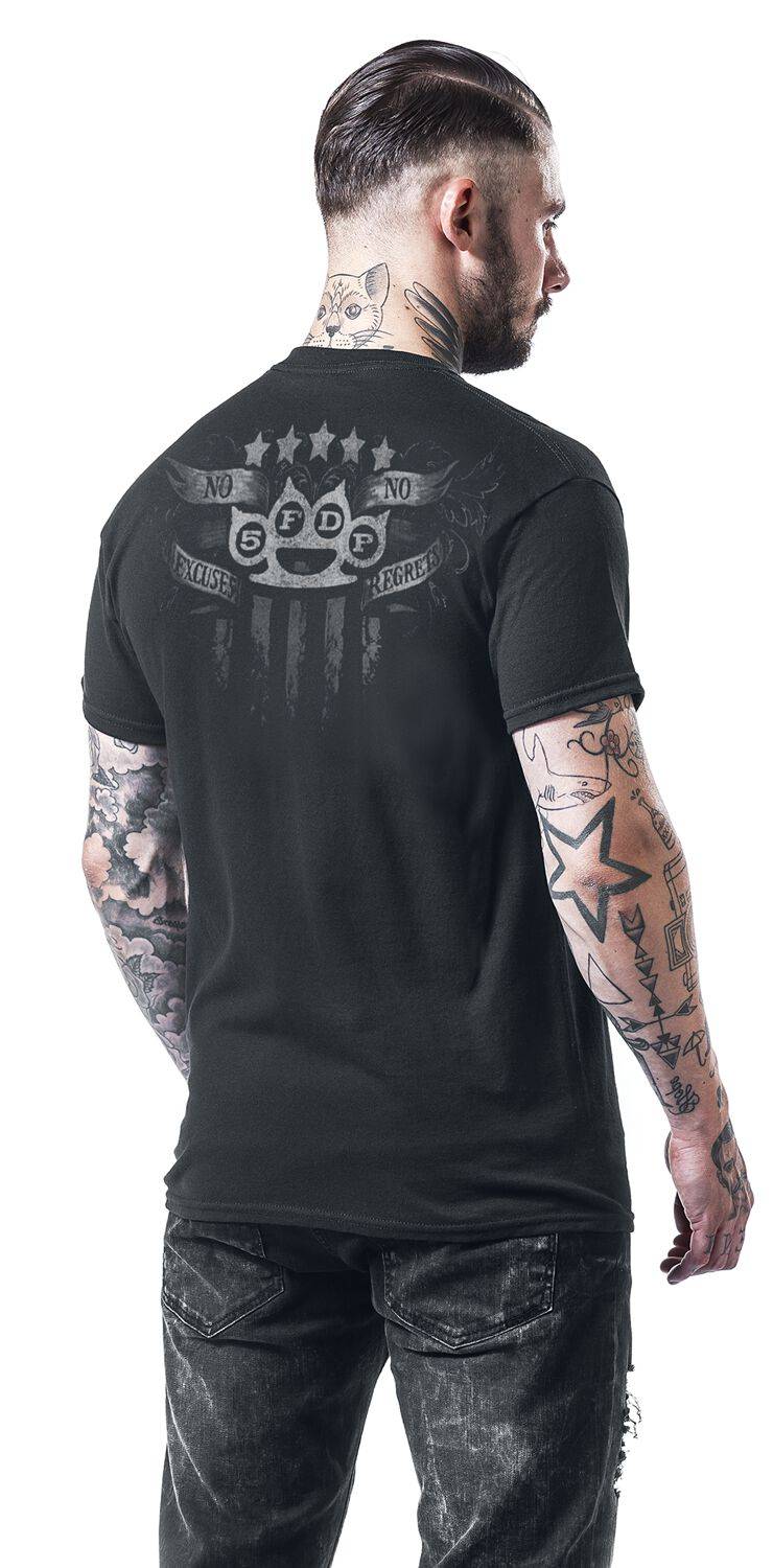 EMP "No Regrets" T-Shirt schwarz von Five Finger Death Punch Im Verkauf