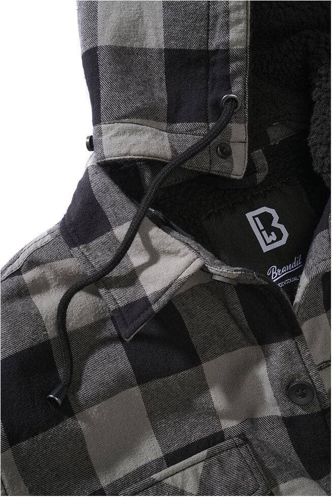 EMP "Lumberjacket Hooded" Übergangsjacke schwarz von Brandit Kauf eins, bekomm eins gratis