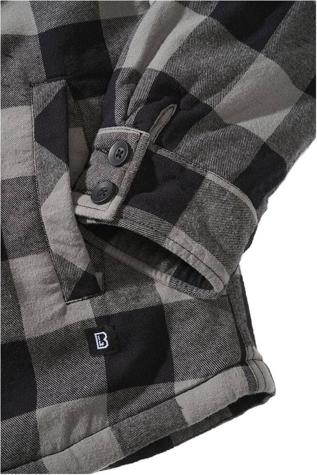 EMP "Lumberjacket Hooded" Übergangsjacke schwarz von Brandit Kauf eins, bekomm eins gratis