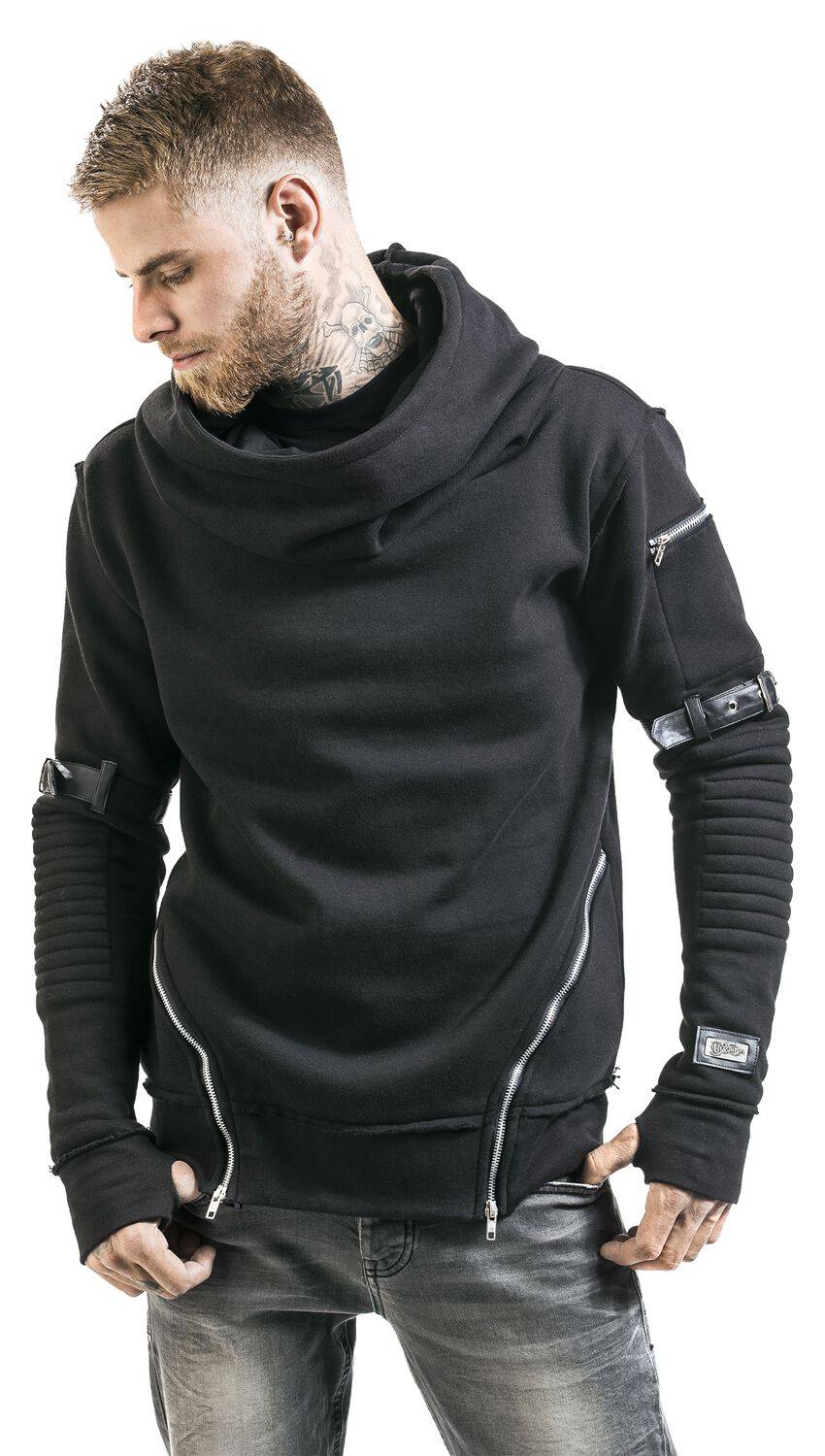 EMP "Voyage Hood" Kapuzenpullover schwarz von Vixxsin Sonderangebote