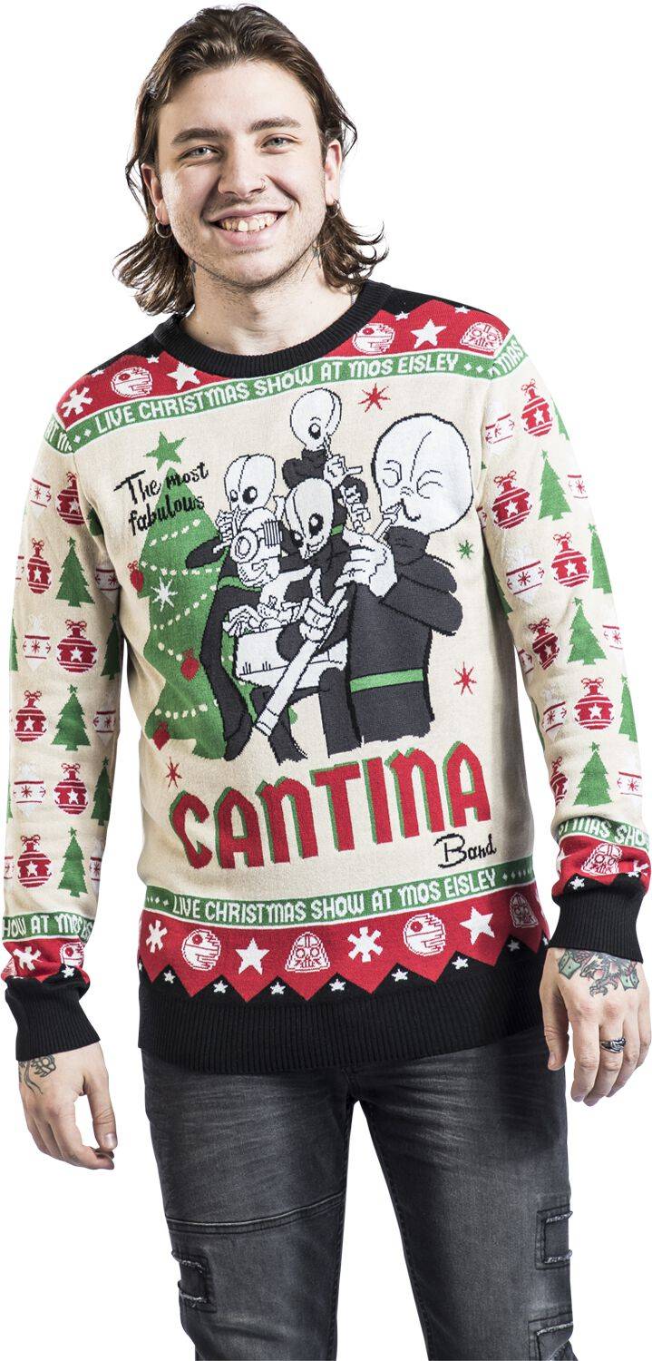 EMP "Cantina Band" Weihnachtspullover multicolor von Star Wars Begrenzte Freigabe
