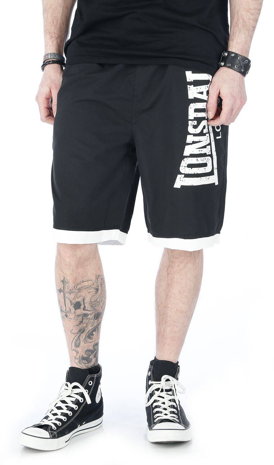 EMP "Clennel" Badeshort schwarz von Lonsdale London Günstiger Verkauf