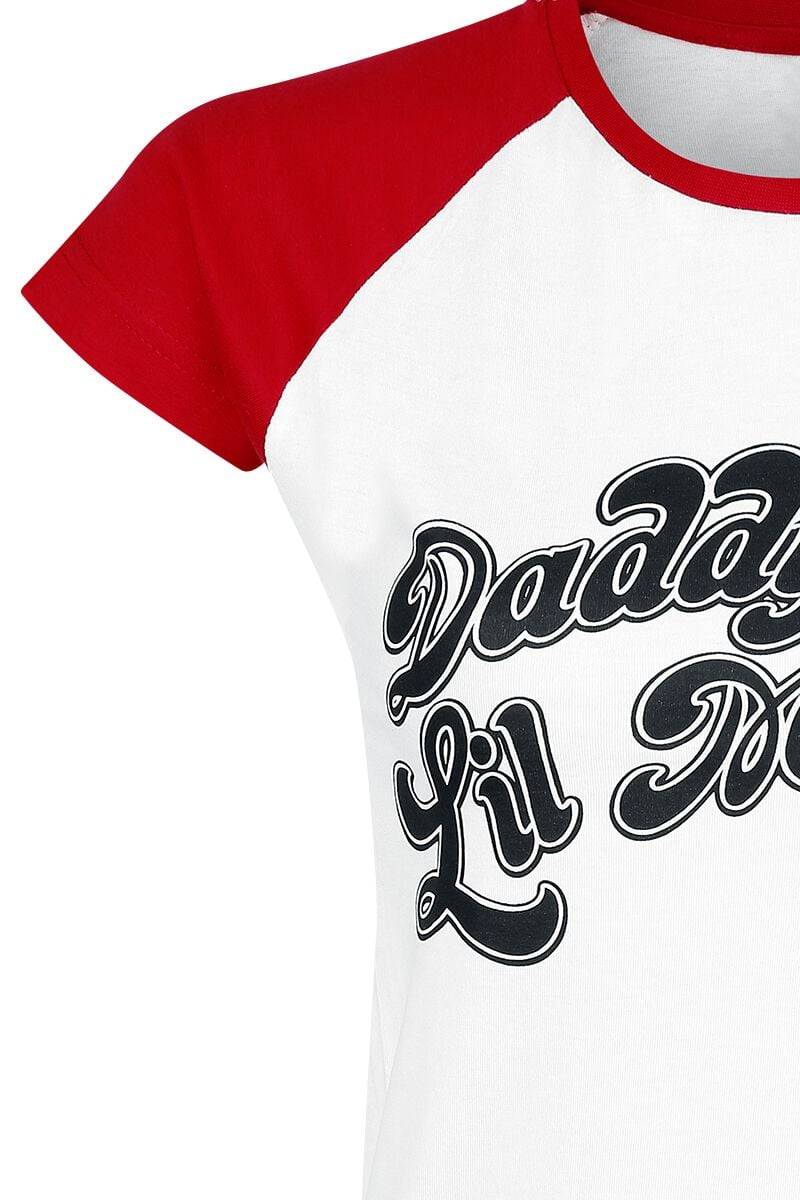 EMP "Daddy's Lil' Monster" T-Shirt weiß/rot von Suicide Squad Begrenztes Angebot