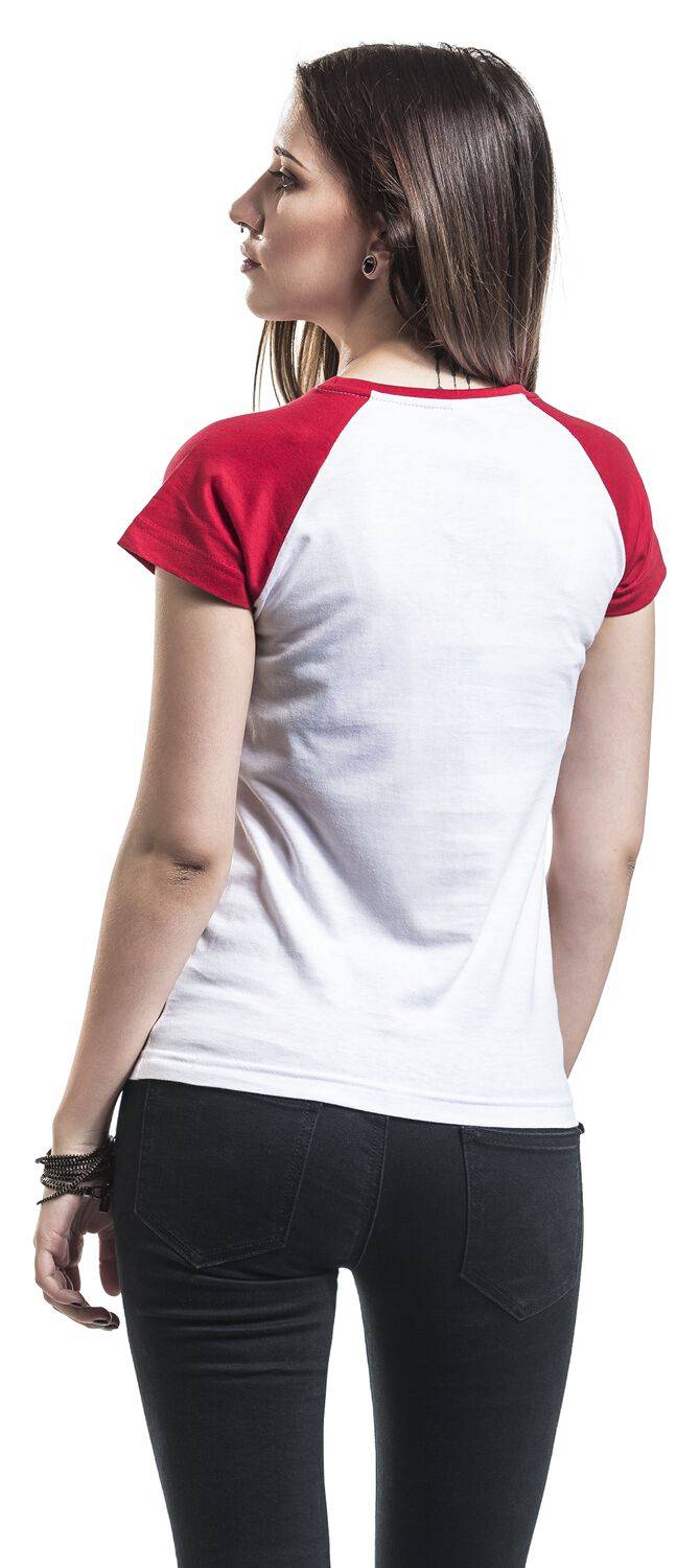 EMP "Daddy's Lil' Monster" T-Shirt weiß/rot von Suicide Squad Begrenztes Angebot