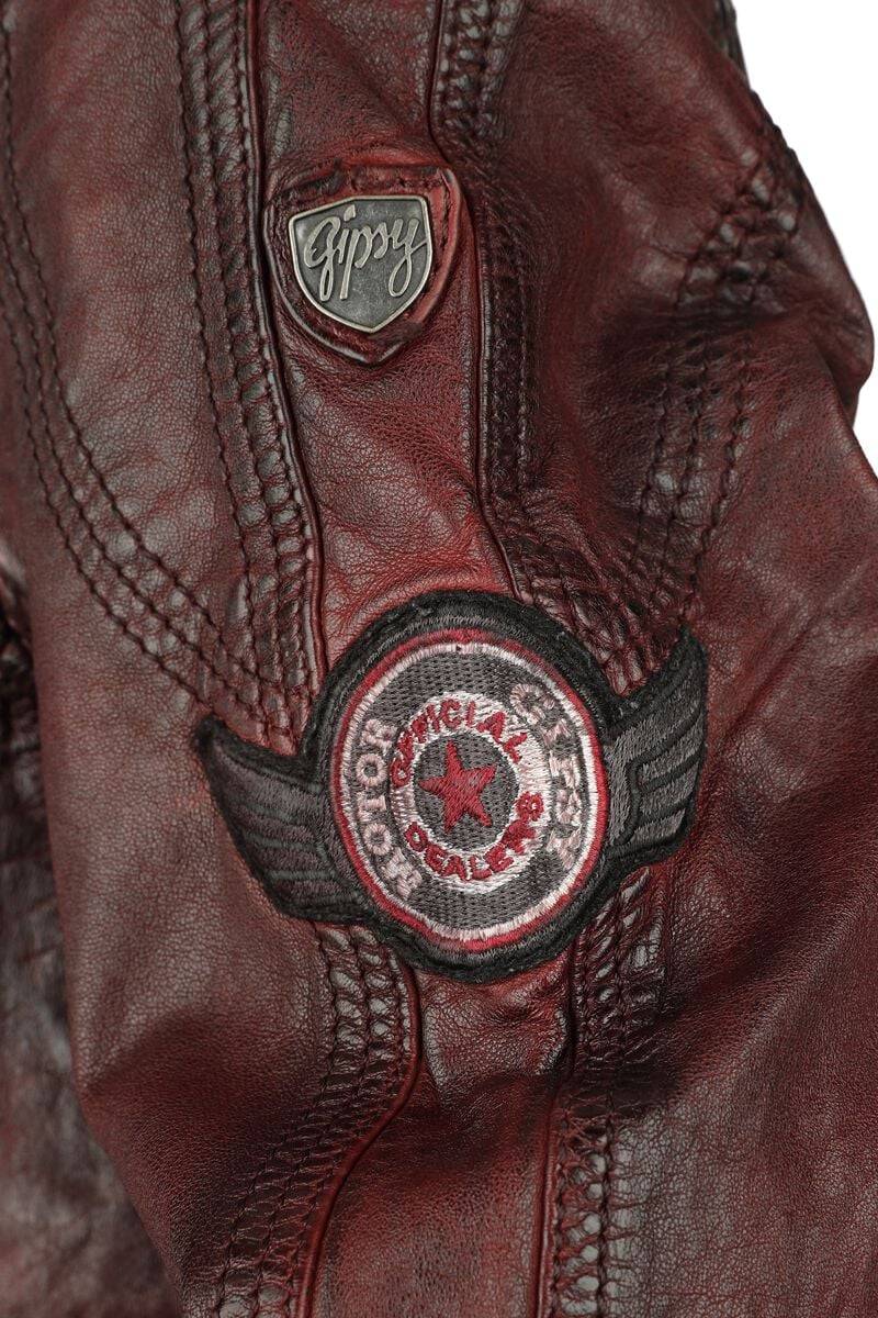 EMP "GMRakva" Lederjacke weinrot von Gipsy Zeitlich begrenztes Angebot