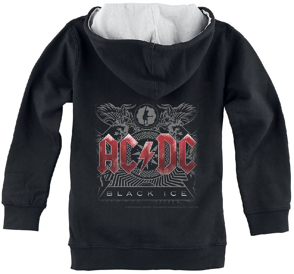 EMP "Metal-Kids - Black Ice" Kinder-Kapuzenjacke schwarz von AC/DC Bis zu 60% Rabatt