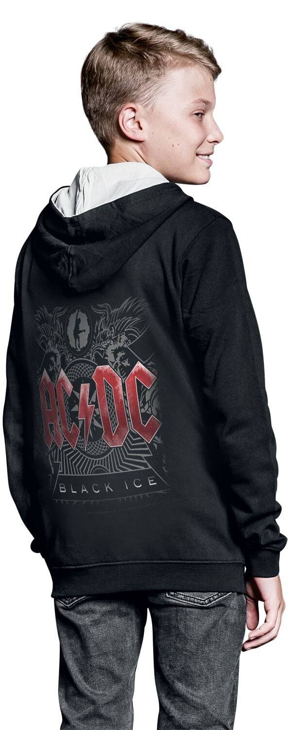 EMP "Metal-Kids - Black Ice" Kinder-Kapuzenjacke schwarz von AC/DC Bis zu 60% Rabatt
