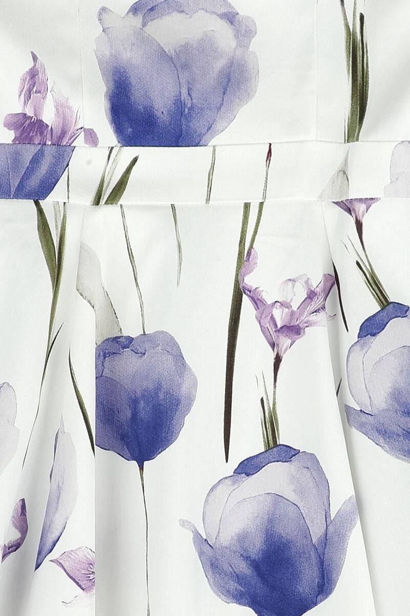 EMP "Girls Flower Tea Dress" Kleid weiß/lila von H&R London Speichern exportieren