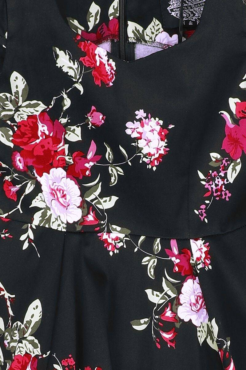 EMP "Girls Royal Ballet Tea Dress" Kleid schwarz/multicolor von H&R London Black Friday Preise