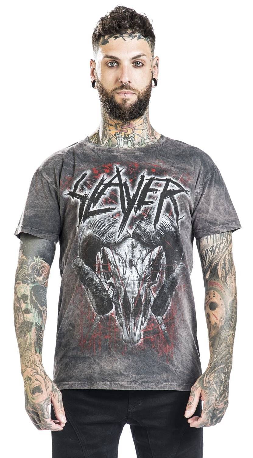 EMP "Mongo Logo" T-Shirt charcoal von Slayer Kostenloser Versand
