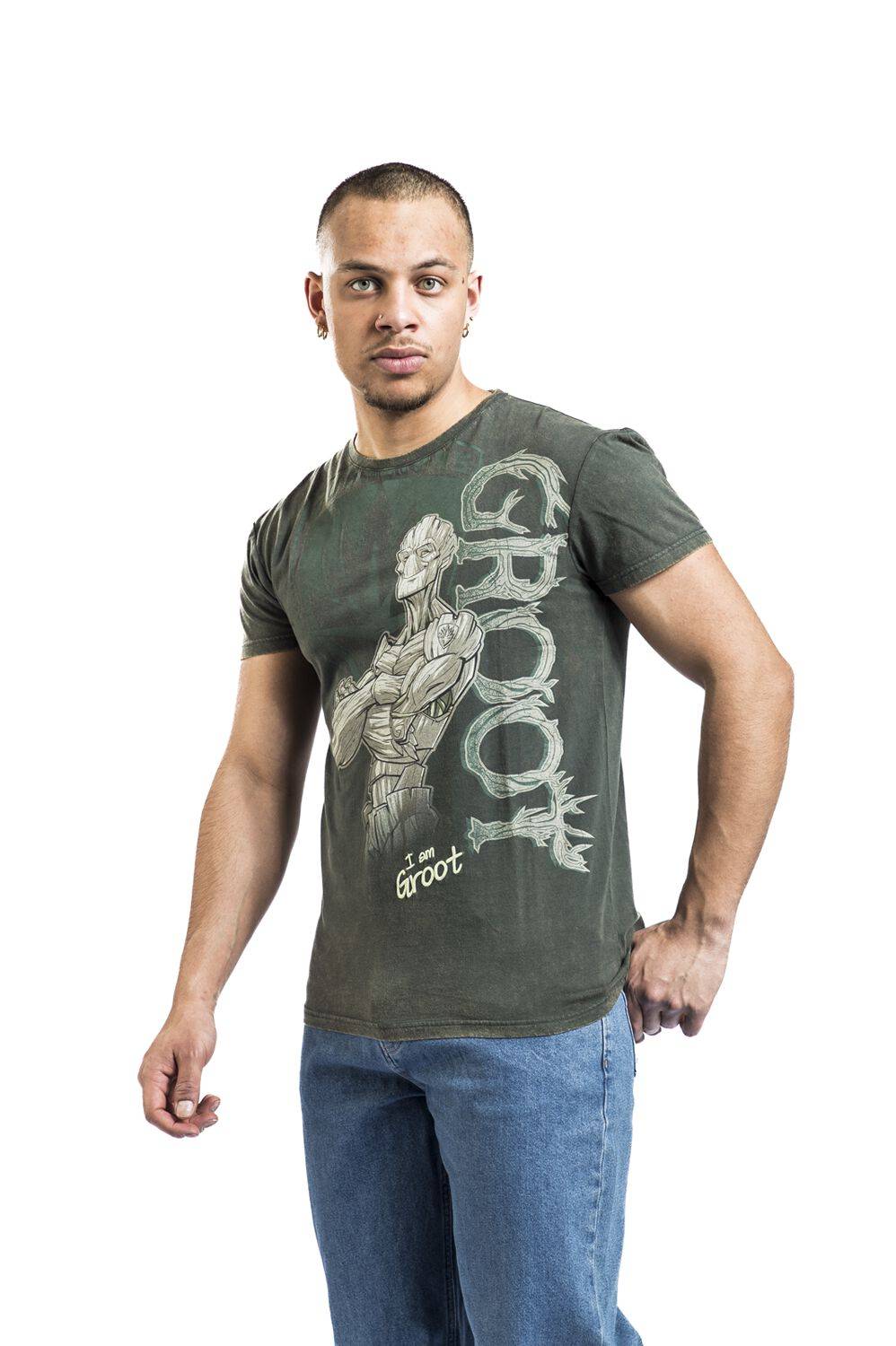 EMP "Groot" T-Shirt dunkelgrün von Guardians Of The Galaxy Weihnachtsangebot