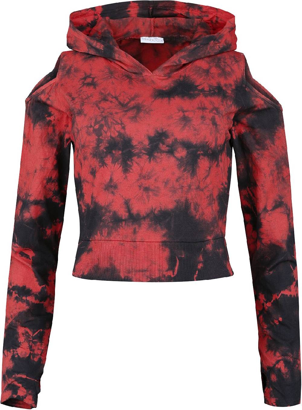 EMP "Morrigan Hood" Kapuzenpullover rot/schwarz von Innocent Muttertagsangebot