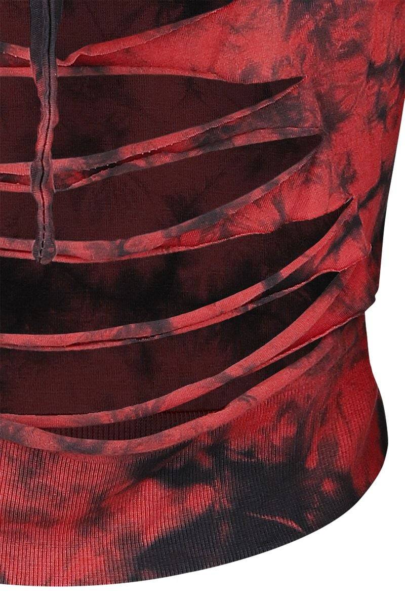 EMP "Morrigan Hood" Kapuzenpullover rot/schwarz von Innocent Muttertagsangebot