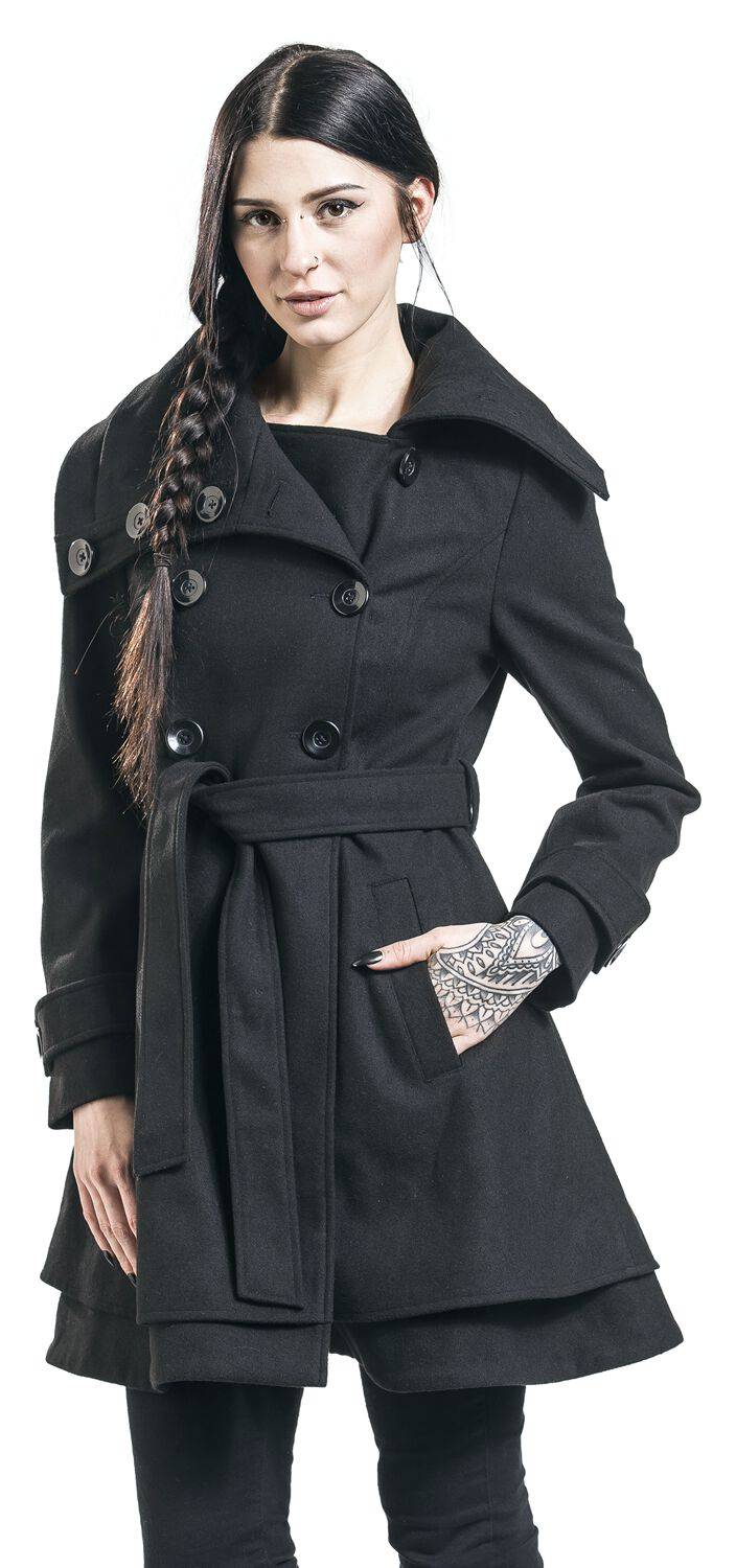 EMP Wintermantel schwarz von Black Premium by EMP Große Rabatte