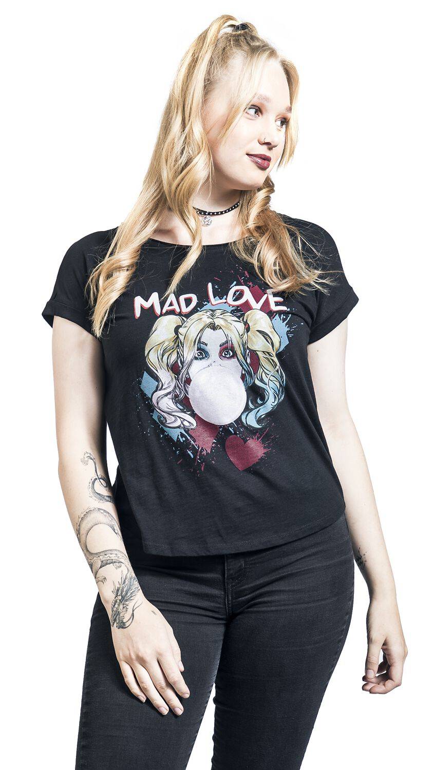 EMP "Mad Love" T-Shirt schwarz von Harley Quinn VIP-Rabatte