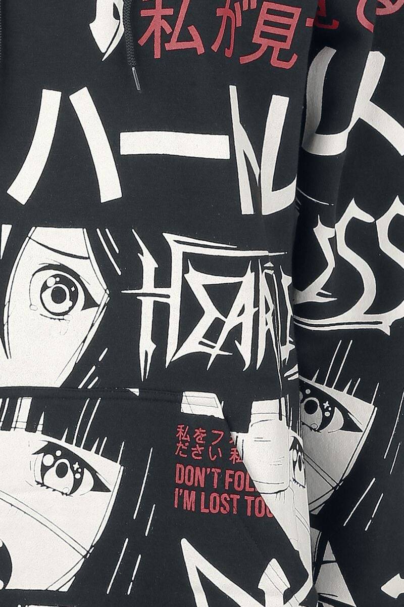 EMP "I'm Lost Hood" Kapuzenpullover schwarz/weiß/rot von Heartless Wochenangebot