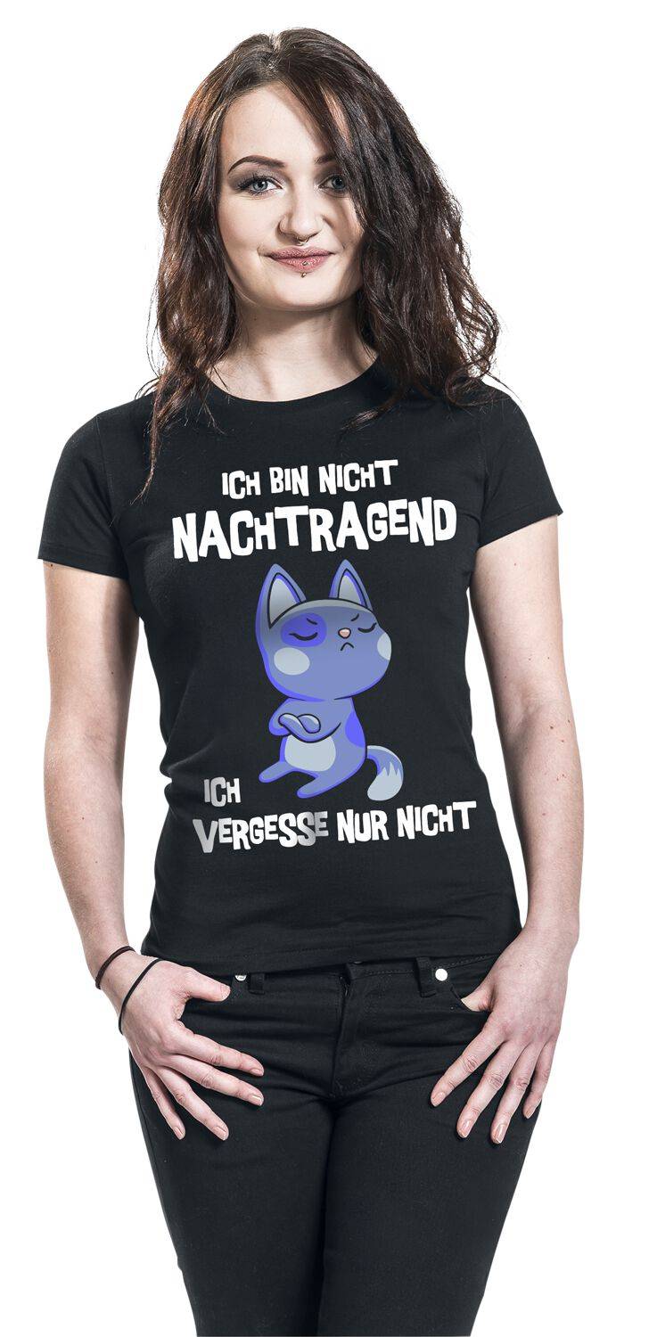 EMP "Ich bin nicht nachtragend" T-Shirt schwarz von Tierisch Begrenzte Freigabe
