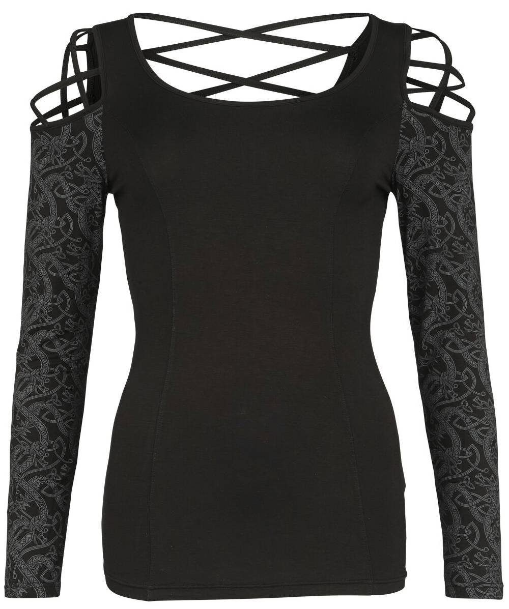 EMP Langarmshirt schwarz von Black Premium by EMP