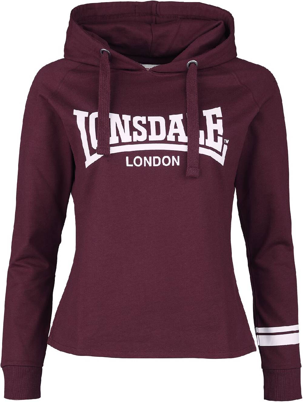 EMP "CALLANISH" Kapuzenpullover dunkelrot von Lonsdale London
