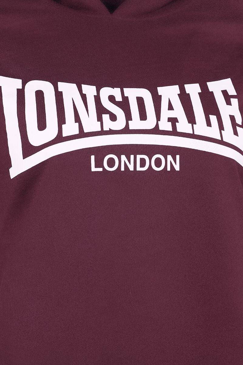 EMP "CALLANISH" Kapuzenpullover dunkelrot von Lonsdale London Bis zu 60% Rabatt
