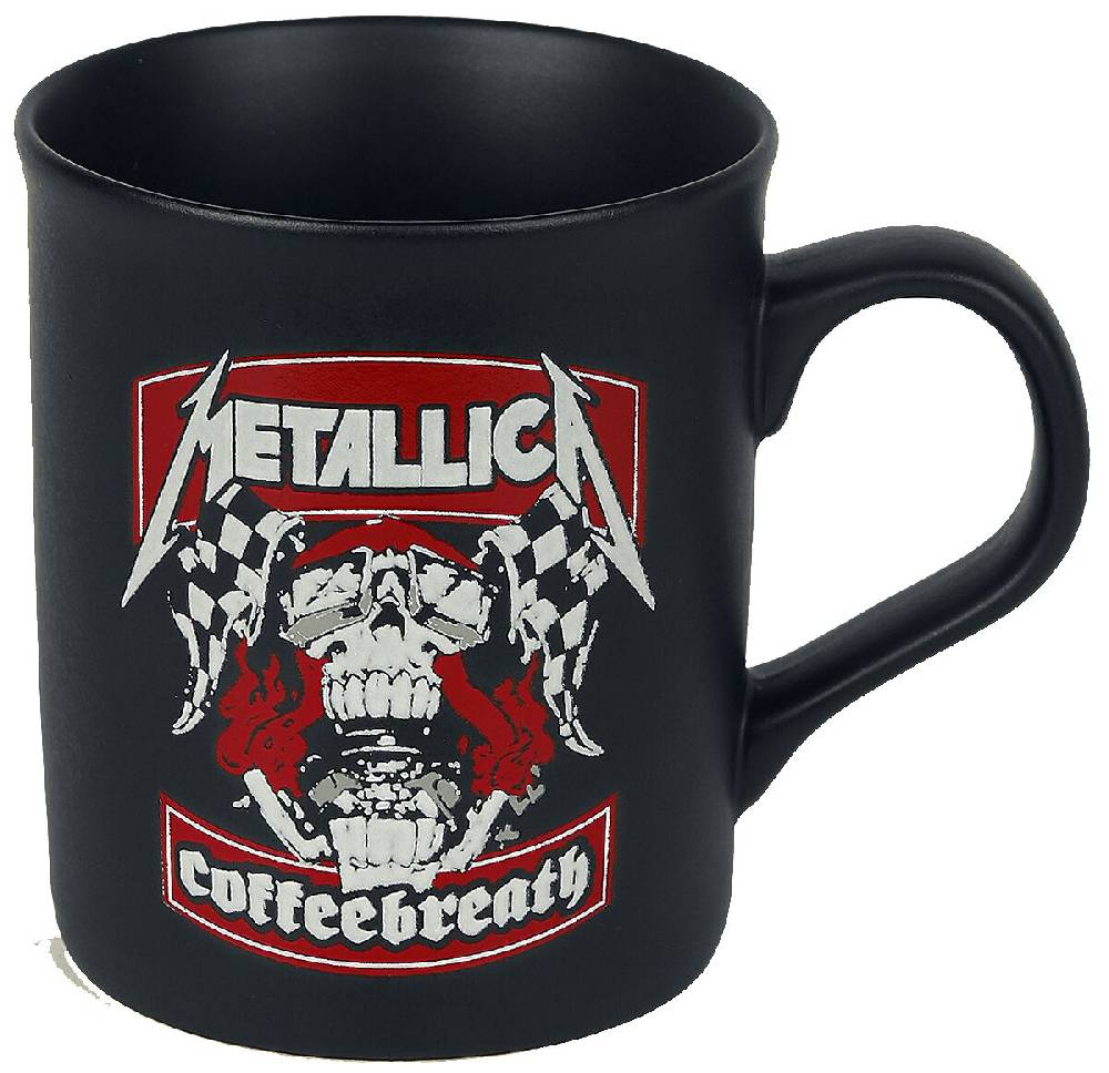 EMP "Coffeebreath" Tasse mattschwarz von Metallica Nur für heute