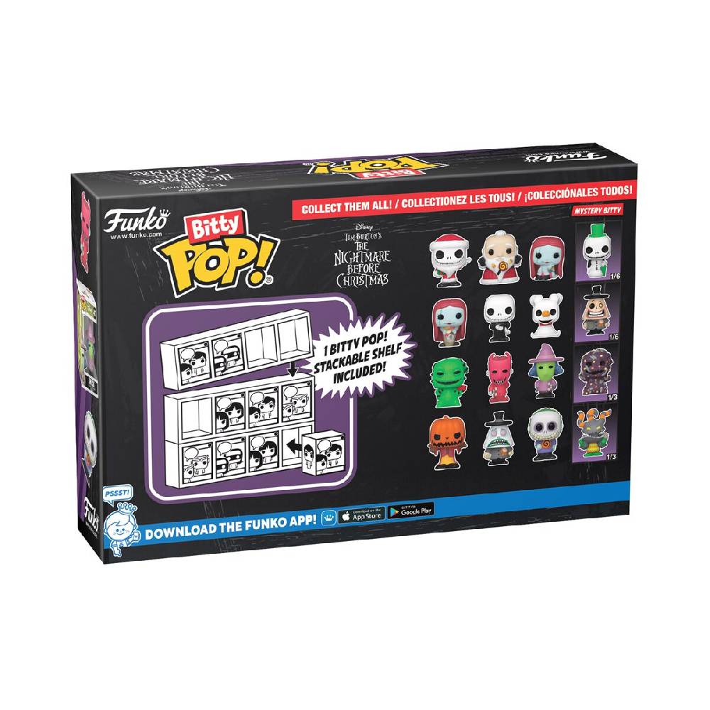 EMP "Pumpkin King, Mayor, Barrel + Mystery Figur (Bitty Pop! 4 Pack) Vinyl Figuren" Funko Bitty Pop! von The Nightmare Before Christmas Kostenloser Versand international
