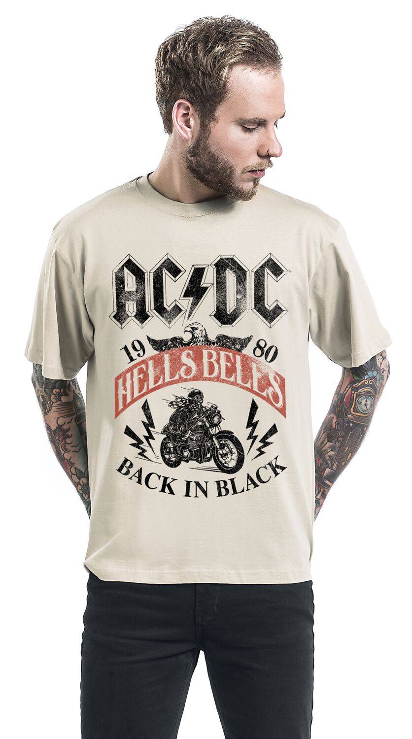 EMP "Hells Bells 1980" T-Shirt beige von AC/DC Begrenzt auf 3 Tage