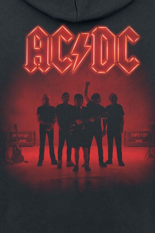 EMP "PWR Up" Kapuzenjacke schwarz von AC/DC zollfrei