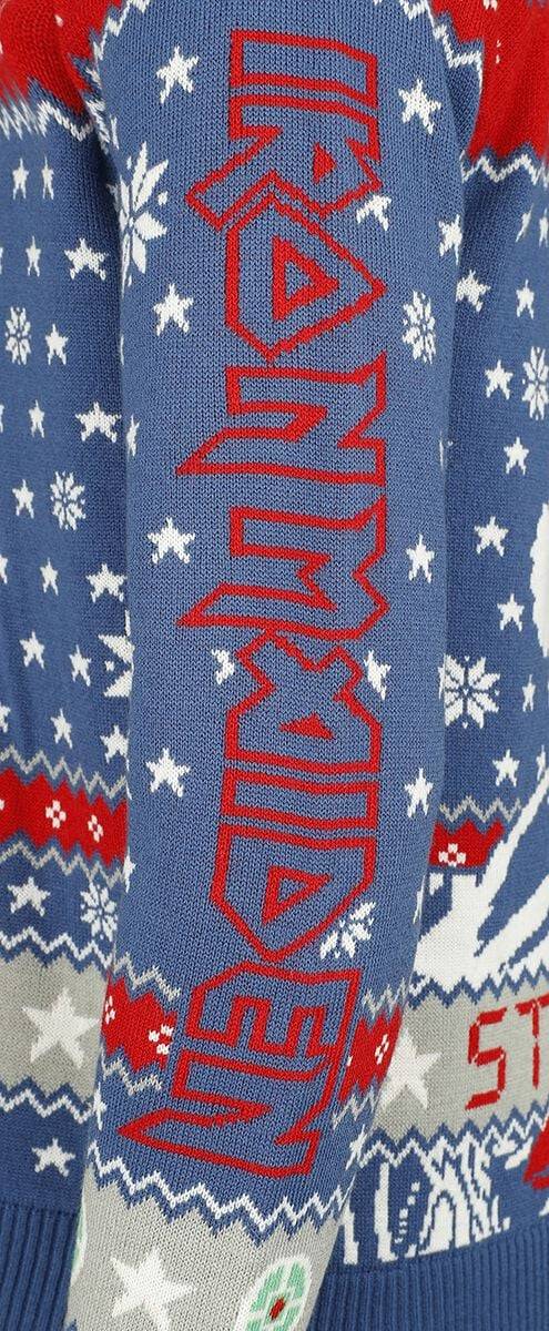 EMP "Holiday Sweater 2024" Weihnachtspullover multicolor von Iron Maiden Outlet