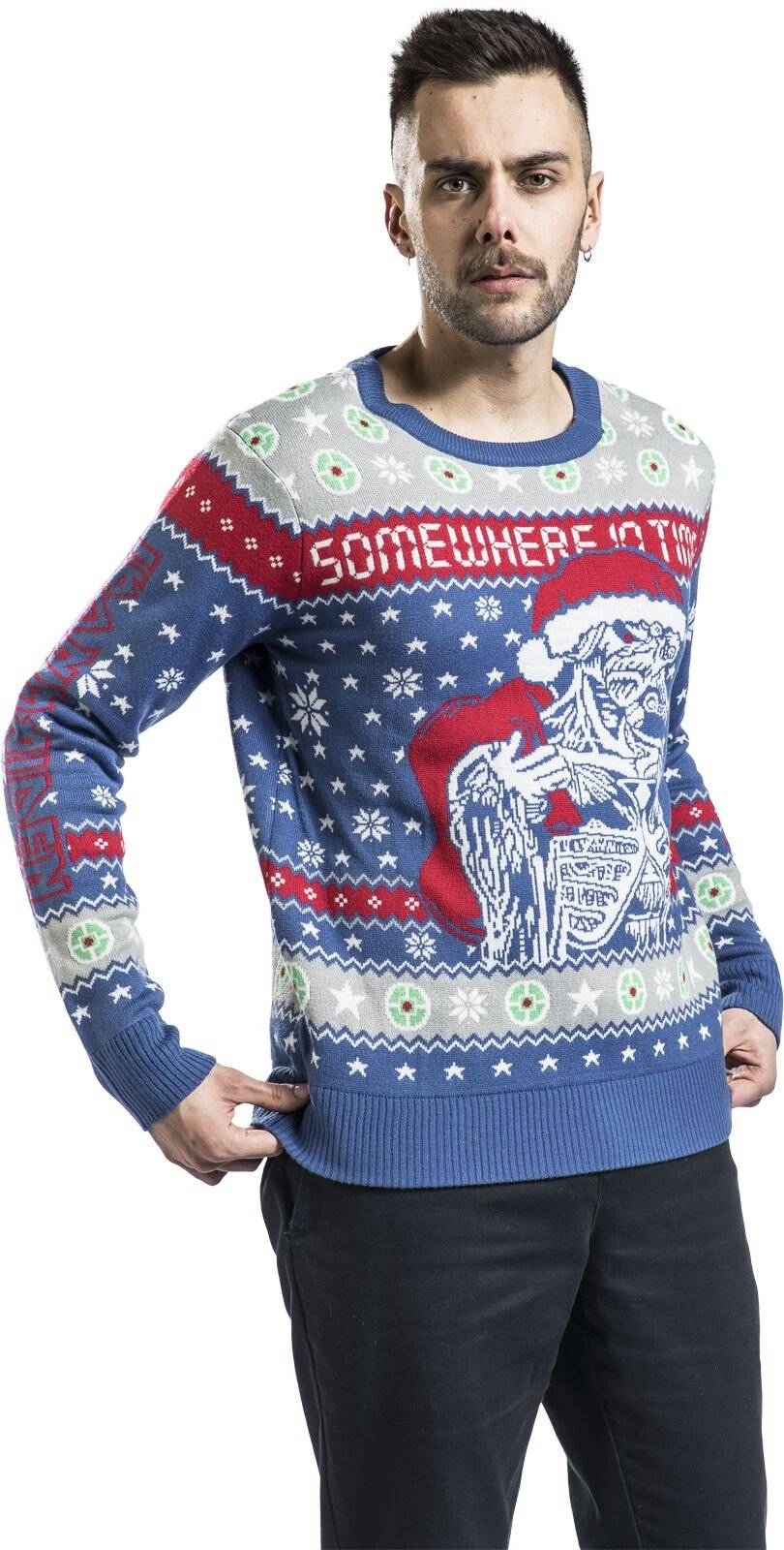 EMP "Holiday Sweater 2024" Weihnachtspullover multicolor von Iron Maiden Outlet
