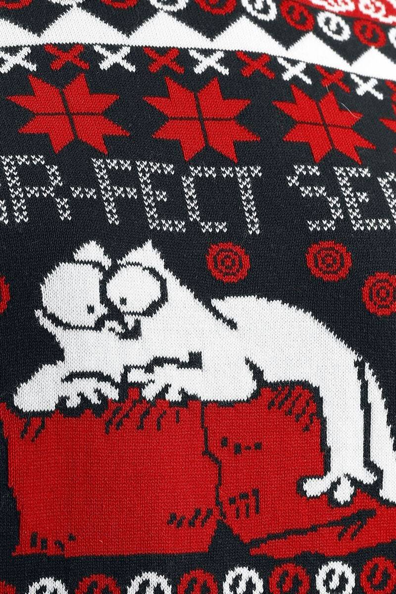 EMP "Simon`s Cat - Karton" Weihnachtspullover multicolor von Simon's Cat im Angebot