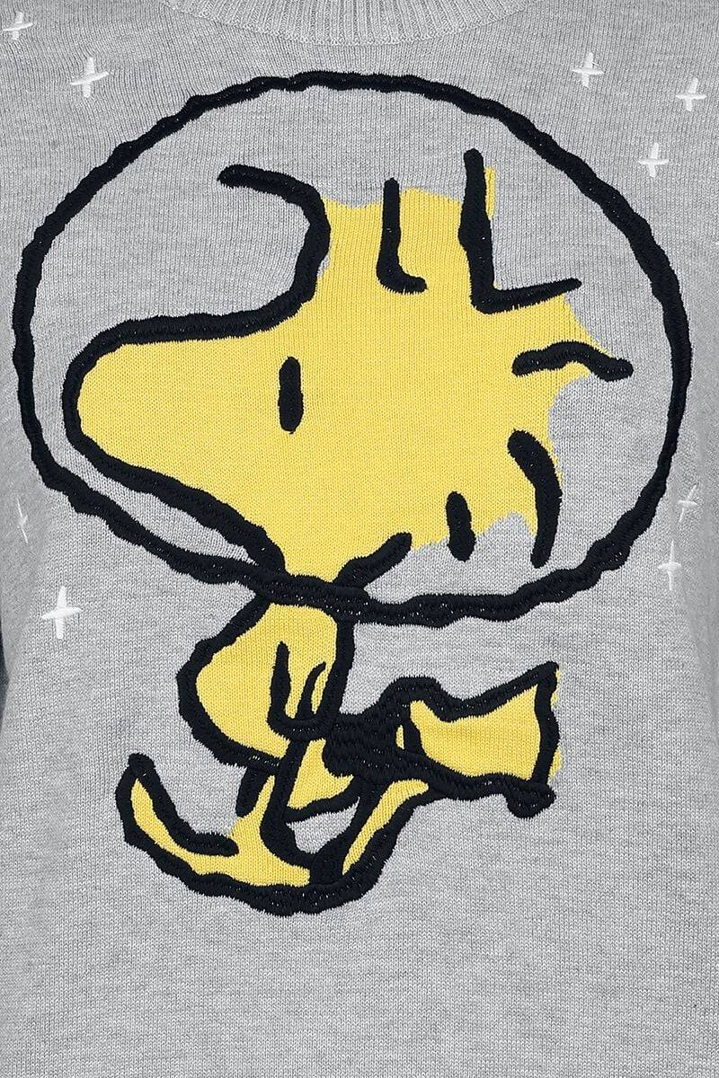 EMP "Woodstock" Strickpullover grau meliert von Peanuts Fabrikverkauf