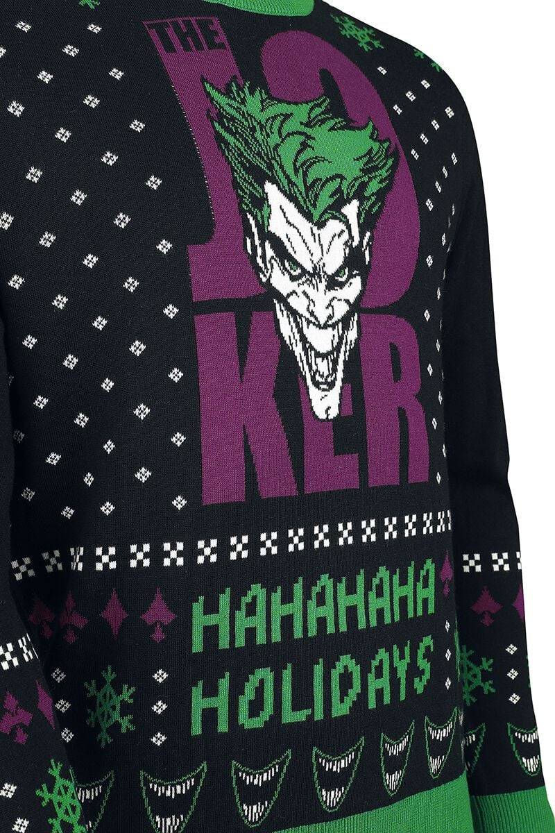 EMP "The Joker - Ha Ha Ha Ha Holidays" Weihnachtspullover multicolor von Batman Online Outlet