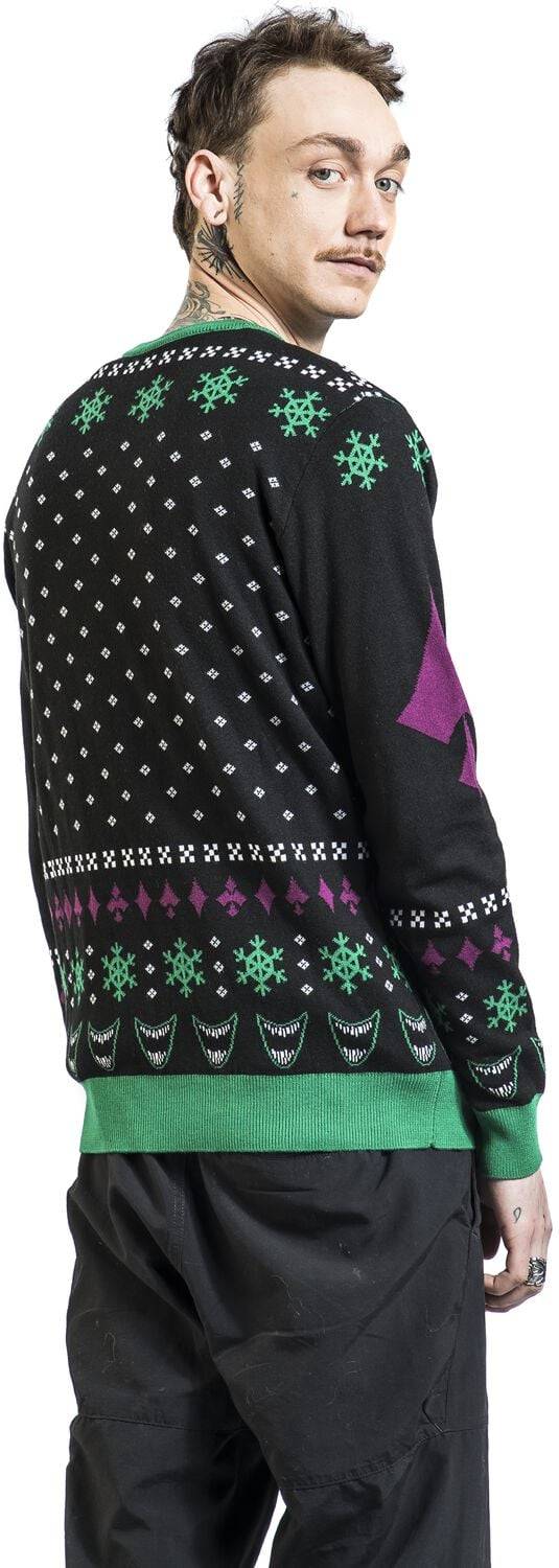EMP "The Joker - Ha Ha Ha Ha Holidays" Weihnachtspullover multicolor von Batman Online Outlet