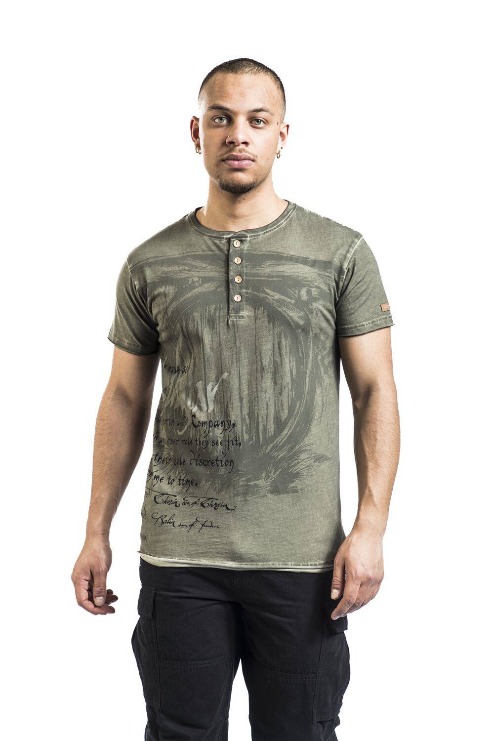 EMP "The Hobbit - Burglar" T-Shirt oliv von Der Herr der Ringe Super Sparpreis