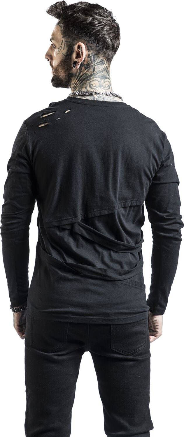 EMP Langarmshirt schwarz von Gothicana by EMP Kostenlose Rückgabe
