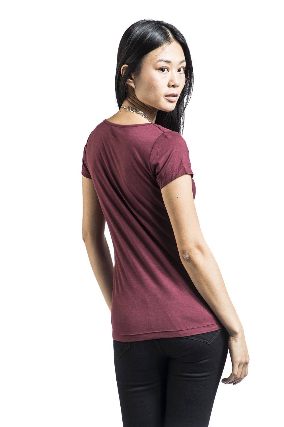 EMP T-Shirt dunkelrot von Black Premium by EMP Begrenzte Freigabe