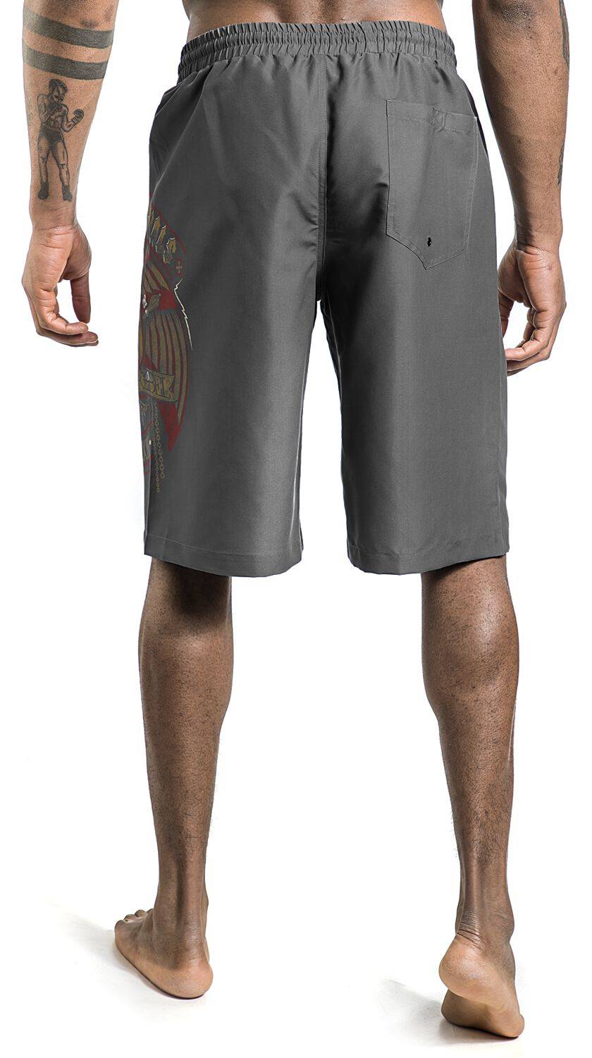 EMP Badeshort grau von Rock Rebel by EMP Zeitbegrenzte Promotion