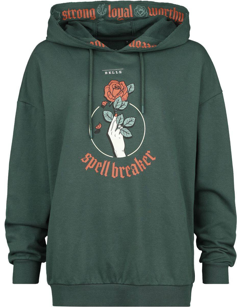 EMP "Disney Princess - Picnic Collection - Belle" Kapuzenpullover dunkelgrün von Die Schöne und das Biest Bis zu 50% Rabatt