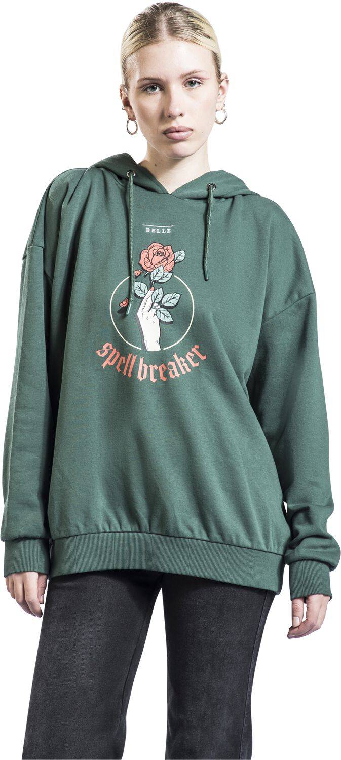EMP "Disney Princess - Picnic Collection - Belle" Kapuzenpullover dunkelgrün von Die Schöne und das Biest Bis zu 50% Rabatt