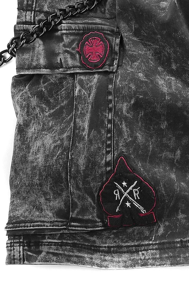 EMP Short dunkelgrau von Rock Rebel by EMP Bis zu 65% Rabatt