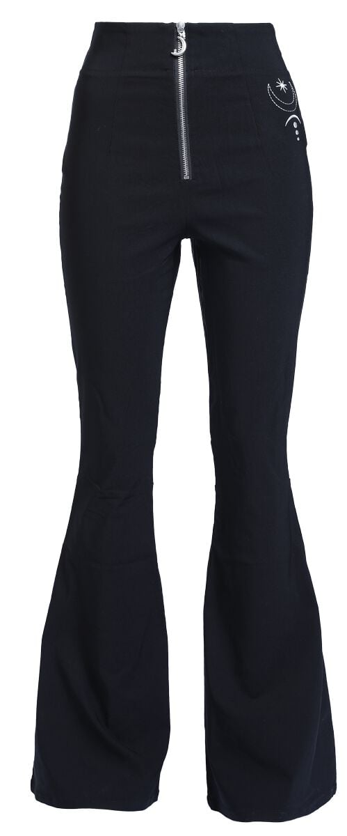 EMP "Eclipse Trousers" Stoffhose schwarz von Hell Bunny Clearance-Verkauf