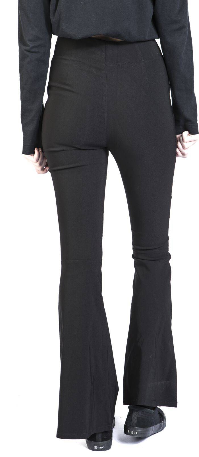 EMP "Eclipse Trousers" Stoffhose schwarz von Hell Bunny Clearance-Verkauf