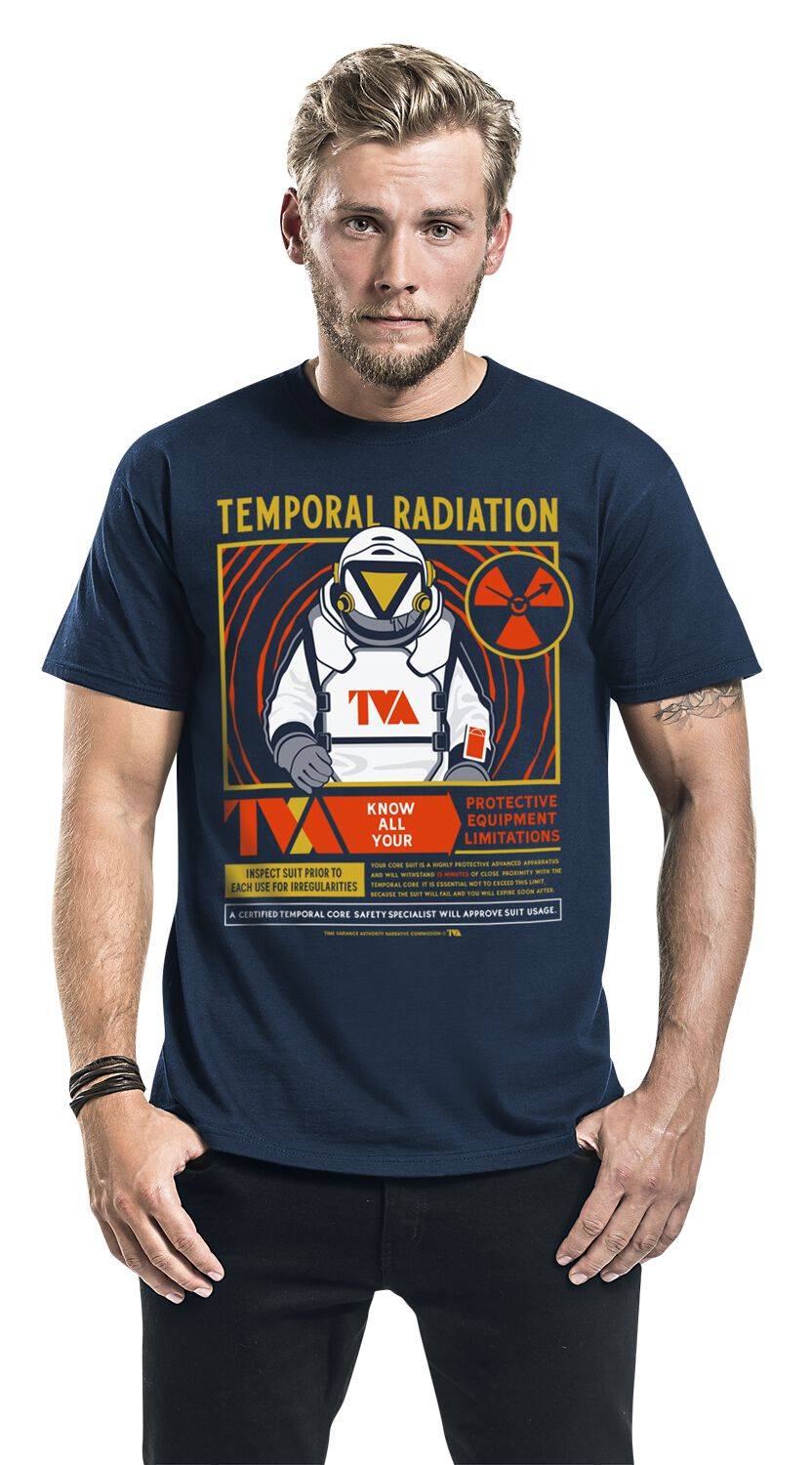 EMP "Temporal Radiation" T-Shirt blau von Loki Fabrikladen